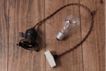 昭和期　花のモチーフが可愛らしいレトロなペンダントライト(天井照明、シェード)(1)