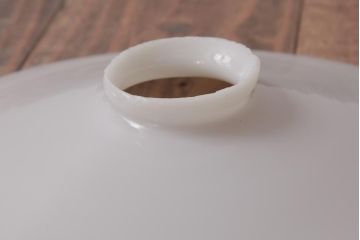 昔懐かしい白い平笠シェードの吊り下げ照明(天井照明、電笠)(3)