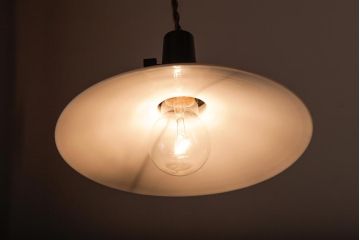 昭和初期(戦前)　レトロな空間づくりに活躍する平笠シェード(天井照明、電笠)