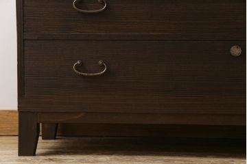 アンティーク家具　和製アンティーク　リメイク品　4尺　しっとりとした和の風情溢れる箪笥ローボード(衣装箪笥、テレビボード)