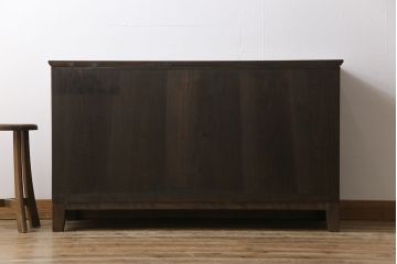 アンティーク家具　和製アンティーク　リメイク品　4尺　しっとりとした和の風情溢れる箪笥ローボード(衣装箪笥、テレビボード)
