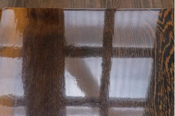 民芸家具　ビンテージ　鉄刀木(タガヤサン)　艶やかな質感と濃淡の杢目が美しいセンターテーブル(定価50万円)(座卓)