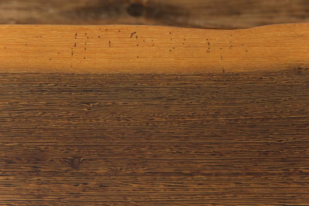 民芸家具　ビンテージ　鉄刀木(タガヤサン)　艶やかな質感と濃淡の杢目が美しいセンターテーブル(定価50万円)(座卓)