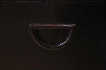 アンティーク雑貨　和製アンティーク　紫檀　美しい木味が楽しめる角火鉢(手あぶり、箱火鉢)