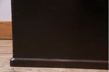 アンティーク雑貨　和製アンティーク　紫檀　美しい木味が楽しめる角火鉢(手あぶり、箱火鉢)