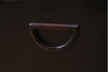 アンティーク雑貨　和製アンティーク　紫檀　美しい木味が楽しめる角火鉢(手あぶり、箱火鉢)