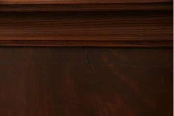 アンティーク家具　最高級　特別注文造り　三方ケヤキ無垢材の二段重ね水屋箪笥(茶箪笥、収納棚、食器棚)