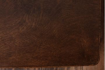 レトロ家具　昭和レトロ　丸みのある天板が愛らしさを加える角ちゃぶ台(座卓、ローテーブル)