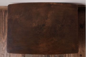レトロ家具　昭和レトロ　丸みのある天板が愛らしさを加える角ちゃぶ台(座卓、ローテーブル)