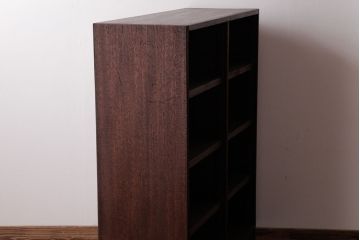 レトロ家具　昭和レトロ　脚付きリメイク　シンプルさと味わいが魅力のオープンラック(飾り棚)
