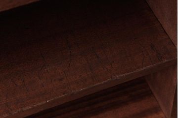 レトロ家具　昭和レトロ　当店リメイク　ジャンクスタイルにも似合う脚付きオープンラック(飾り棚)