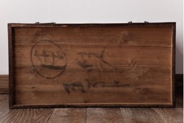 アンティーク家具　昭和初期　銅金具　総桐材　柔らかな木肌が味わいのある小箪笥(ローチェスト、桐箪笥、桐たんす)