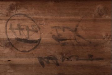 アンティーク家具　昭和初期　銅金具　総桐材　柔らかな木肌が味わいのある小箪笥(ローチェスト、桐箪笥、桐たんす)