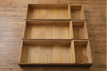 アンティーク家具　和製アンティーク　リメイク　桐材　シンプルで使い勝手の良い箪笥サイドチェスト(サイドボード、引き出し、桐箪笥、桐たんす)