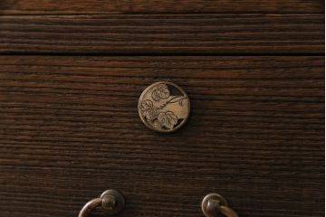 アンティーク家具　和製アンティーク　リメイク　桐材　シンプルで使い勝手の良い箪笥サイドチェスト(サイドボード、引き出し、桐箪笥、桐たんす)