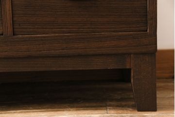 アンティーク家具　和製アンティーク　リメイク　桐材　シンプルで使い勝手の良い箪笥サイドチェスト(サイドボード、引き出し、桐箪笥、桐たんす)