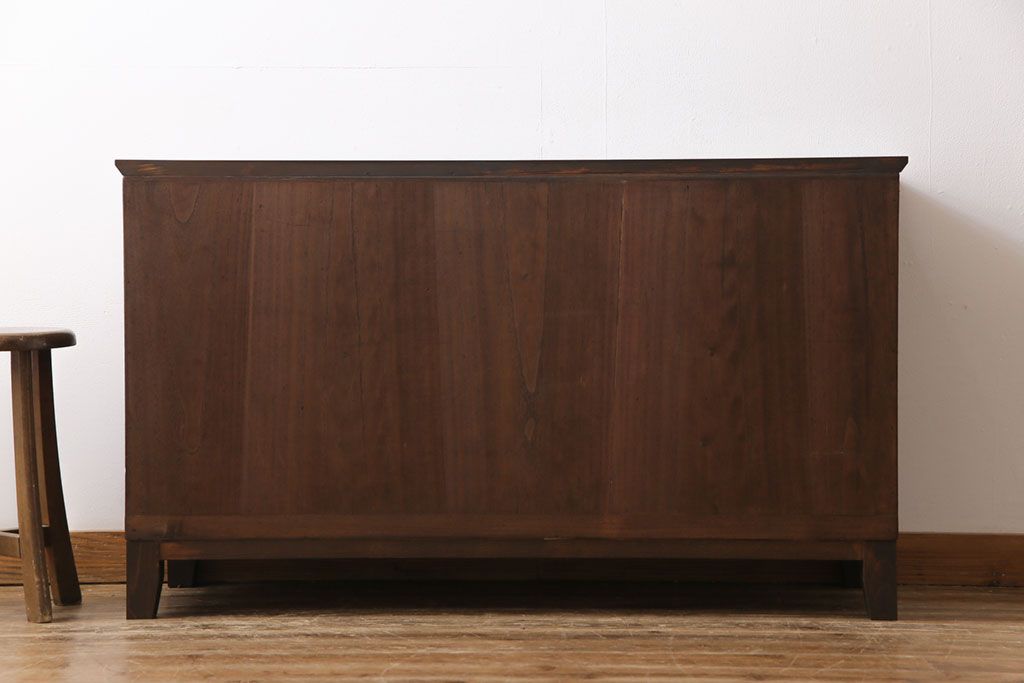 アンティーク家具　和製アンティーク　リメイク　桐材　シンプルで使い勝手の良い箪笥サイドチェスト(サイドボード、引き出し、桐箪笥、桐たんす)