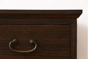 アンティーク家具　和製アンティーク　リメイク　桐材　シンプルで使い勝手の良い箪笥サイドチェスト(サイドボード、引き出し、桐箪笥、桐たんす)