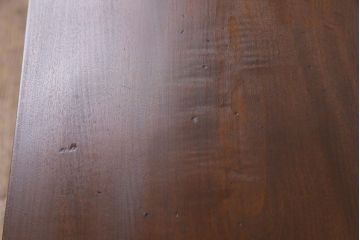 古材リメイク　朴の木(ホオノキ)　一枚板を使ったシンプルな鉄脚サイドテーブル(センターテーブル)