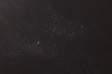 リメイク家具　オリジナル花ガラス入り　鉄脚付きがおしゃれな小振りな戸棚(収納棚、食器棚)