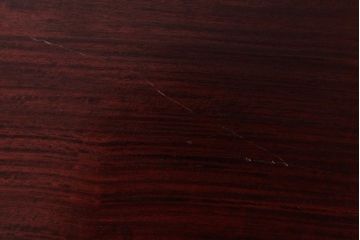 リメイク品　鉄脚　赤みを帯びた木色が上品な印象与えるサイドテーブル(センターテーブル、ベンチ、飾り台)(1)