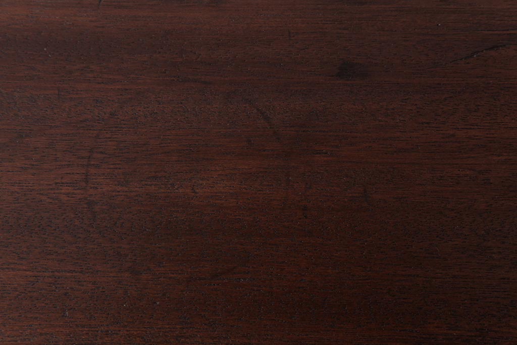 ラフジュ工房オリジナル　古い木の質感が味わい深いシンプルな鉄脚サイドテーブル(センターテーブル、花台、飾り台)