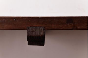 古材リメイク　異素材ミックスがお洒落な鉄脚サイドテーブル(センターテーブル、ベンチ、飾り台)
