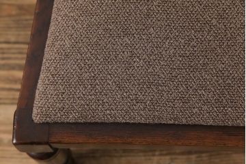 アンティーク家具　イギリスアンティーク　オーク材　挽き物の脚が目を引くダイニングチェア(ワークチェア、椅子)(3)