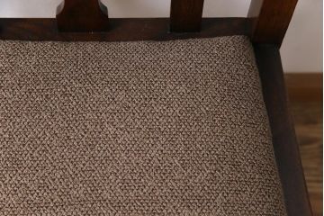 アンティーク家具　イギリスアンティーク　オーク材　挽き物の脚が目を引くダイニングチェア(ワークチェア、椅子)(3)