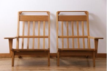 ビンテージ家具　北欧ヴィンテージ　Hans J Wegner(ハンス・J・ウェグナー)　GETAMA(ゲタマ) GE375  ハイバックイージーチェア(二人掛けソファ、ソファ)
