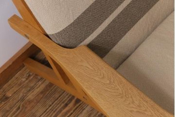 ビンテージ家具　北欧ヴィンテージ　Hans J Wegner(ハンス・J・ウェグナー)　GETAMA(ゲタマ) GE375  ハイバックイージーチェア(二人掛けソファ、ソファ)
