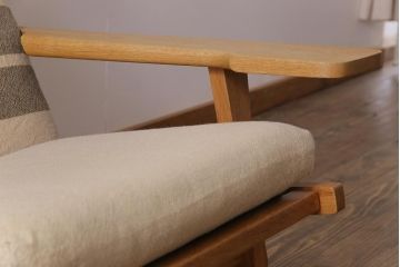 ビンテージ家具　北欧ヴィンテージ　Hans J Wegner(ハンス・J・ウェグナー)　GETAMA(ゲタマ) GE375  ハイバックイージーチェア(二人掛けソファ、ソファ)