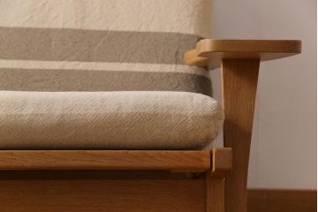 ビンテージ家具　北欧ヴィンテージ　Hans J Wegner(ハンス・J・ウェグナー)　GETAMA(ゲタマ) GE375  ハイバックイージーチェア(二人掛けソファ、ソファ)