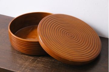 昭和中期　和モダンな雰囲気漂う茶櫃(菓子櫃、小物入れ)