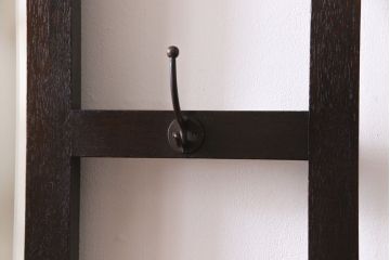 アンティーク雑貨　大正ロマン　ナラ材　シンプルなデザインの和製ホールスタンド(傘立て、コート掛け、帽子掛け)