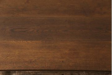 リメイク家具　ナラ材　素朴な木の風合いがレトロなセンターテーブル(ローテーブル、リビングテーブル、作業台)(2)