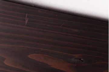 アンティーク家具　和製アンティーク　リメイク　丸窓が粋な雰囲気を加えるローボード(戸棚、収納棚)