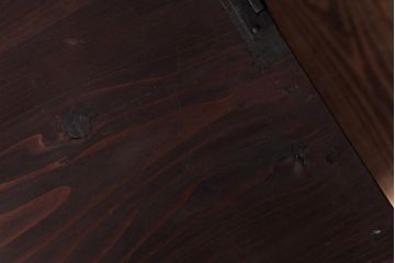 アンティーク家具　和製アンティーク　リメイク　丸窓が粋な雰囲気を加えるローボード(戸棚、収納棚)