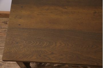 リメイク家具　ナラ材　懐かしさ感じる木味が魅力的なセンターテーブル(ローテーブル、リビングテーブル、作業台)(1)