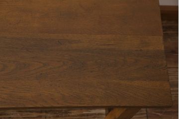 リメイク家具　ナラ材　懐かしさ感じる木味が魅力的なセンターテーブル(ローテーブル、リビングテーブル、作業台)(1)