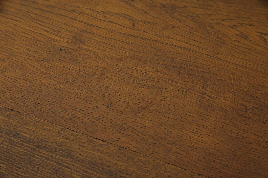リメイク家具　ナラ材　懐かしさ感じる木味が魅力的なセンターテーブル(ローテーブル、リビングテーブル、作業台)(1)