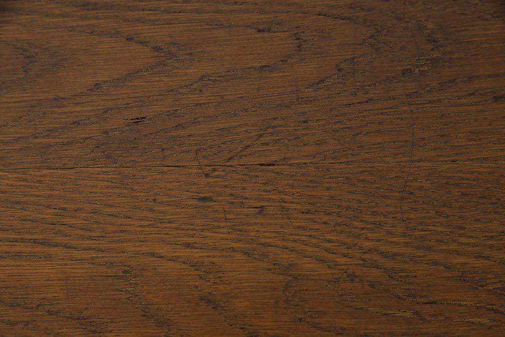 リメイク家具　ナラ材　懐かしさ感じる木味が魅力的なセンターテーブル(ローテーブル、リビングテーブル、作業台)(1)