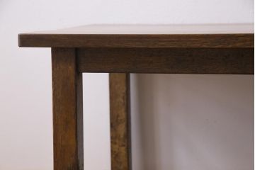 リメイク家具　ナラ材　懐かしさ感じる木味が魅力的なセンターテーブル(ローテーブル、リビングテーブル、作業台)(1)