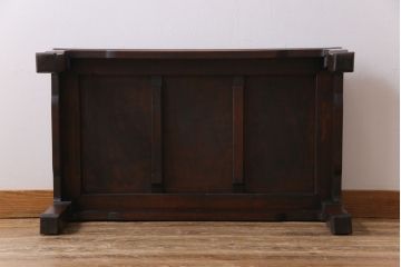 アンティーク家具　昭和初期　気品と貫禄が感じられる桜材の座卓(ローテーブル、リビングテーブル)