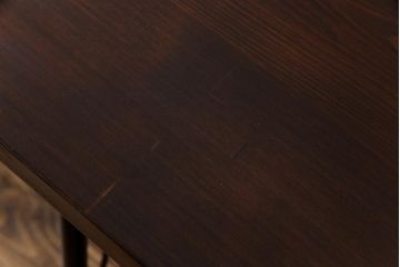 昭和初期　ヒノキ材一枚板の古材をリメイクしたシンプルな鉄脚テーブル(コンソールテーブル、作業台)