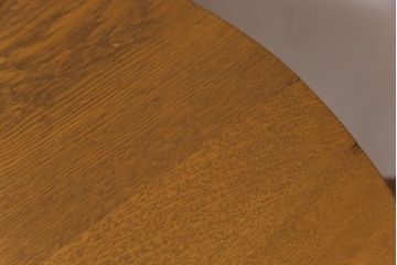 アンティーク家具　昭和中期　ナラ材　素朴で温もり溢れるコーヒーテーブル(ラウンドテーブル、花台)
