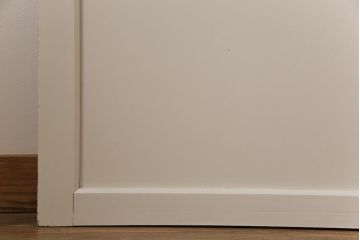 ペイント家具　無垢材　レトロなペイントカラーが魅力の板戸(引き戸、建具)4枚セット