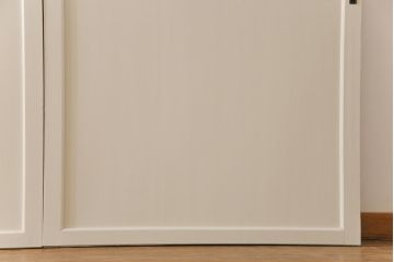ペイント家具　無垢材　レトロなペイントカラーが魅力の板戸(引き戸、建具)4枚セット
