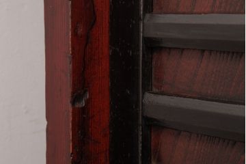 アンティーク家具　和製アンティーク　前面ケヤキ材　使い込まれた風合いが魅力的な松本帳場箪笥(時代箪笥、和タンス)