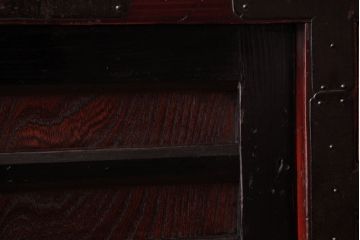 アンティーク家具　和製アンティーク　前面ケヤキ材　使い込まれた風合いが魅力的な松本帳場箪笥(時代箪笥、和タンス)